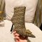 Fendi Ankle Boots Women Fendace FF Motif Fabric Brown