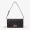 Fendi Baguette Wallet On Chain In FF Motif Nappa Leather Black