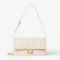 Fendi Baguette Wallet On Chain In FF Motif Nappa Leather White