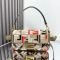 Fendi Baguette Bag In Multicolor FF Motif Canvas Grey