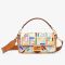 Fendi Baguette Bag In Multicolor FF Motif Canvas White/Brown