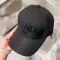Fendi Baseball Cap In FENDI ROMA FF Shadow Intarsia Motif Canvas Black