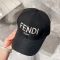 Fendi Baseball Cap In FENDI ROMA FF Shadow Intarsia Motif Canvas Black/White