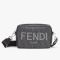 Fendi Compact Camera Case In FENDI ROMA FF Motif Fabric Black