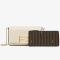 Fendi Wallet On Chain with Pouches In Calfskin White