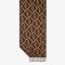Fendi Scarf In In FF Motif Cashmere with Fringes Brown