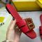 Fendi FFold Slides Women Leather Red