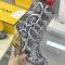 Fendi First Ankle Boots Women Python Leather Grey