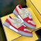 Fendi Match Compact Sneakers Unisex Suede Red