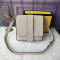 Fendi Baguette Messenger In Cuoio Romano Leather Beige