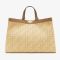 Fendi Medium Peekaboo X-Tote In FF Motif Canvas Apricot