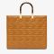 Fendi Medium Sunshine Shopper Bag In FF Motif Nappa Leather Brown
