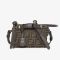 Fendi Mini By The Way Soft Boston Bag In FF Motif Fabric Brown