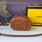 Fendi Mini O'Lock Camera Case In Calf Leather Brown