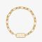 Fendi O'Lock Mesh Choker In Metal Gold