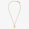Fendi O'Lock Necklace In Metal Gold