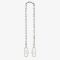 Fendi O'Lock Shoulder Strap In Chain Mesh Metal Palladium