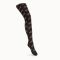 Fendi Pantyhose In Fila Motif Nylon Black