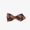 Fendi Hair Clip In Pequin Stripe Motif Silk Brown