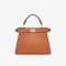 Fendi Petite Peekaboo ISeeu Bag In Nappa Leather Brown