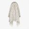 Fendi Poncho with Hood In FF Motif Cashmere Grey