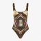 Fendi Reversible Swimsuit Women Fendace FF Motif Lycra Brown