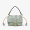 Fendi Small Mamma Baguette Bag In Nappa Leather Dark Green
