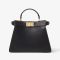 Fendi Small Peekaboo ISeeu Bag In Calfskin Black