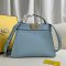 Fendi Small Peekaboo ISeeu Bag In Calfskin Sky Blue