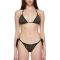 Fendi Triangular Bikini with Ties Women FF Vertigo Lycra Brown/Black