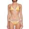 Fendi Triangular Bikini with Ties Women FF Vertigo Lycra Yellow