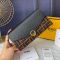 F is Fendi Continental Wallet In FF Motif Nappa Leather Brown/Black