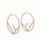 F is Fendi Large Hoop Earrings In Metal with Enamel Pink