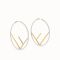 F is Fendi Large Hoop Earrings In Metal with Enamel White