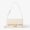 Fendi Baguette Wallet On Chain In FF Motif Nappa Leather White