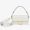 Fendi Baguette Bag with Laser Cut Strap In FF Motif Canvas White