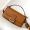 Fendi Baguette Selleria Bag In Cuoio Romano Leather with Topstitches Brown