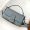 Fendi Baguette Selleria Bag In Cuoio Romano Leather with Topstitches Sky Blue