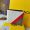 Fendi Bi-fold Wallet In FF Motif Fabric White/Red