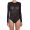 Fendi Bodysuit Women FF Fish-Eye Motif Tulle Black