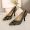 Fendi Colibri Pumps Women FF Vertigo Glazed Fabric Brown