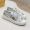 Fendi Domino Sneakers Unisex FF Detail Leather Silver