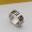 Fendi FF Ring In Metal with Enamel Palladium/Black