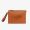 Fendi Flat Pouch In FENDI ROMA Motif Calfskin Brown
