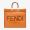 Fendi Large Sunshine Shopper Bag In FENDI ROMA Motif Calfskin Brown