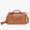 Fendi Medium By The Way Boston Bag In FENDI ROMA Motif Calfskin Brown