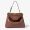 Fendi Medium Peekaboo Soft Bag In Leather Coffee