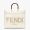 Fendi Medium Sunshine Shopper Bag In FENDI ROMA Motif Calfskin White