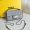 Fendi Mini Baguette Bag In Crystals and FF Motif Calfskin Silver