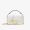 Fendi Mini Baguette Bag In FF Motif Nappa Leather White